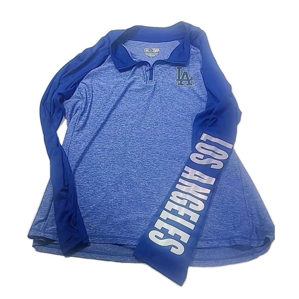 Campus Lifestyle LA DODGERS 1/4 Zip Pullover Womens XL
